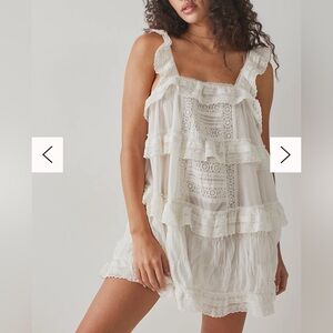 Free People Intimately Tiered And True Romper - Medium